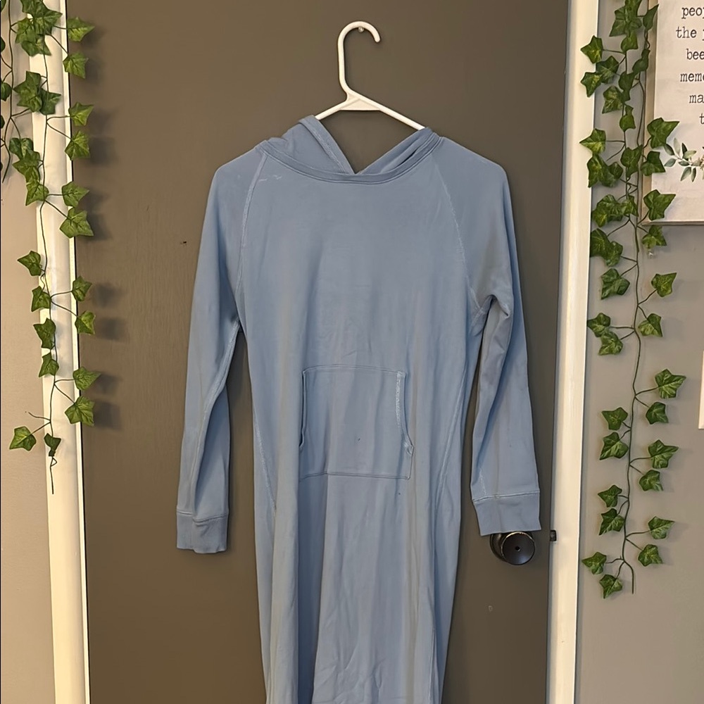 Lands' End Light Blue Long Sleeve Dress